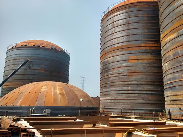 双塔焦粉钢板仓